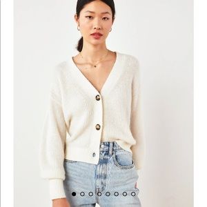 One Quince Alpaca Cropped Cardigan